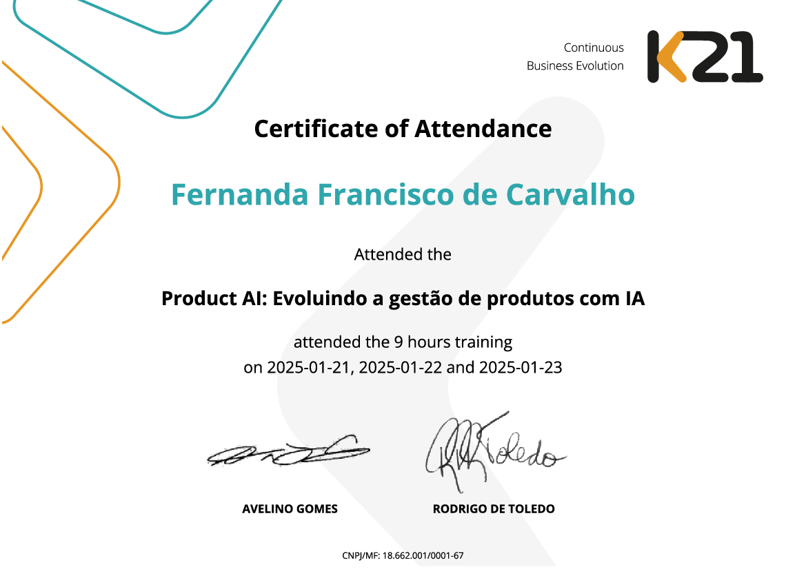 Certificado K21